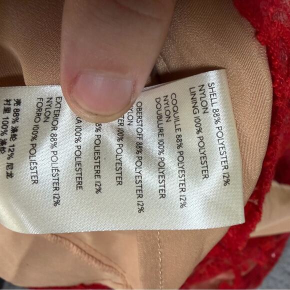 NEW Free People Night Shimmers Mini Dress Red Size 12 - Picture 11 of 11